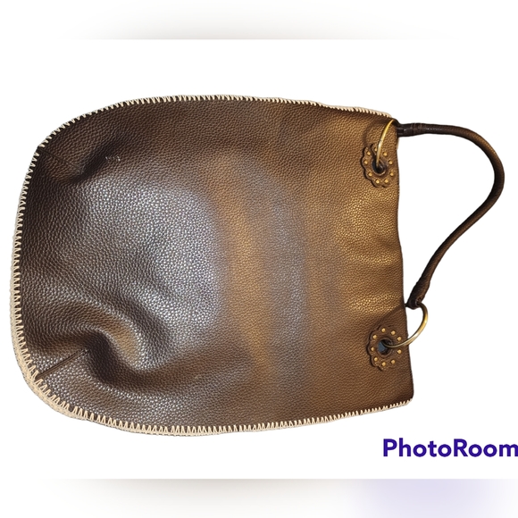 Boho shoulder bag with stitch front - Picture 3 of 4